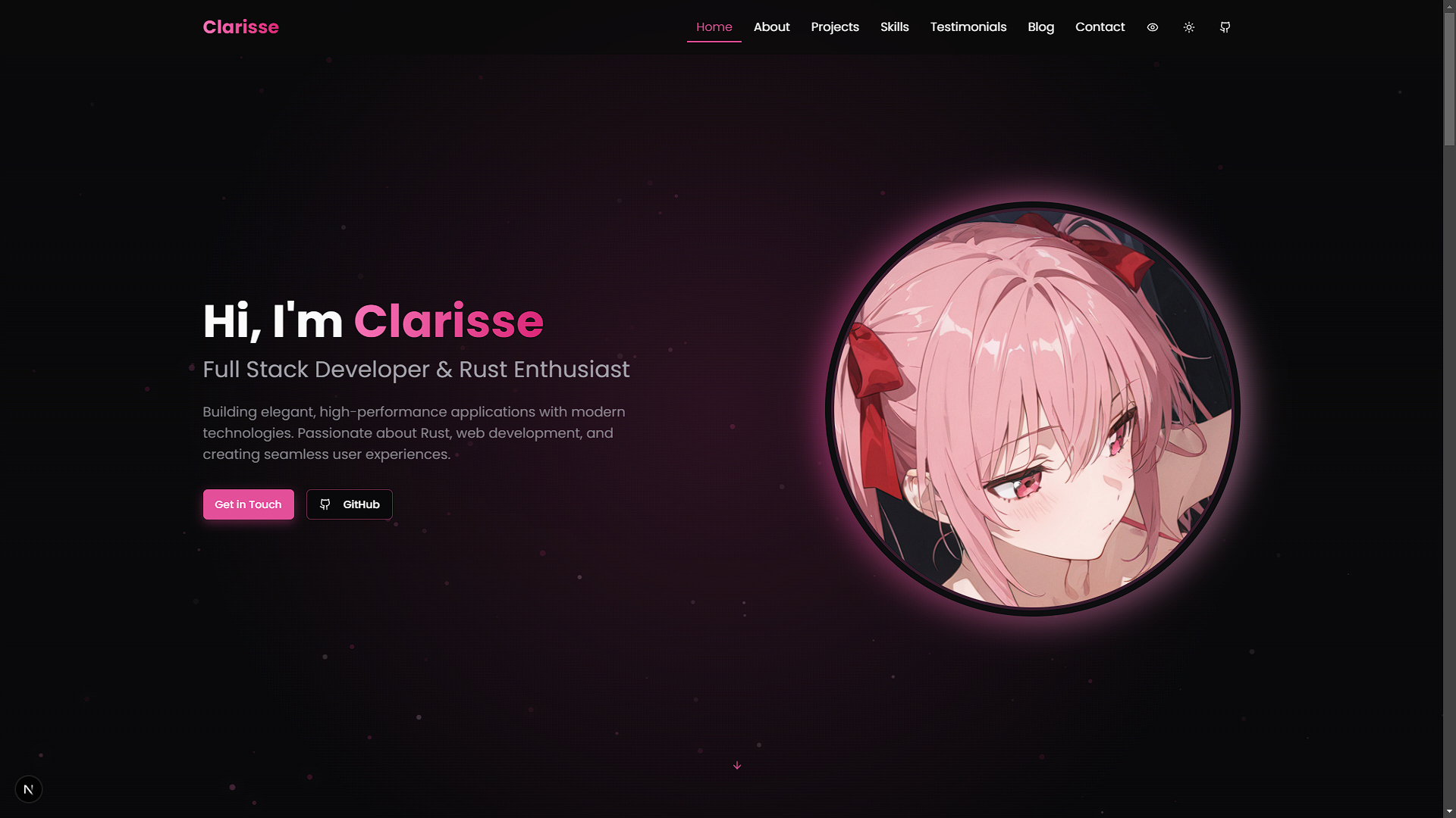 Clarisse-Portfolio screenshot 1