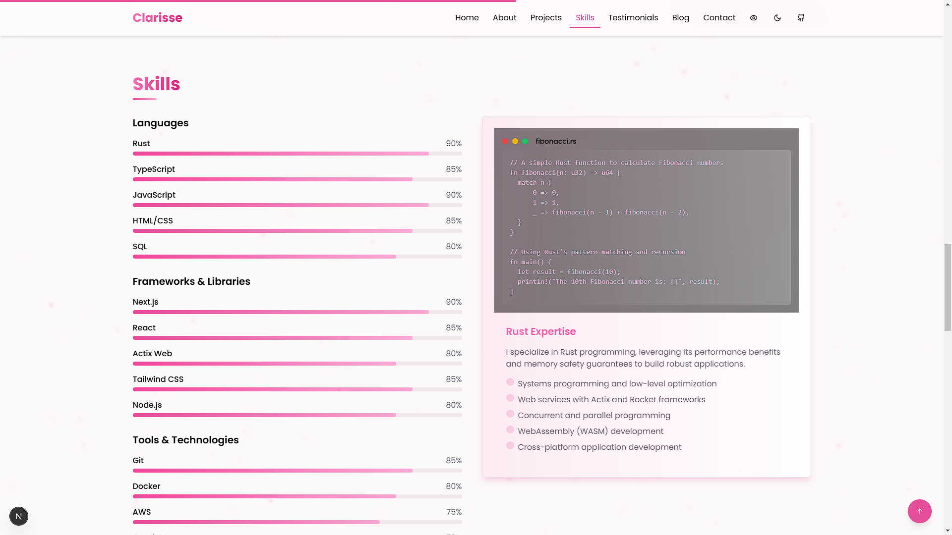 Clarisse-Portfolio screenshot 6