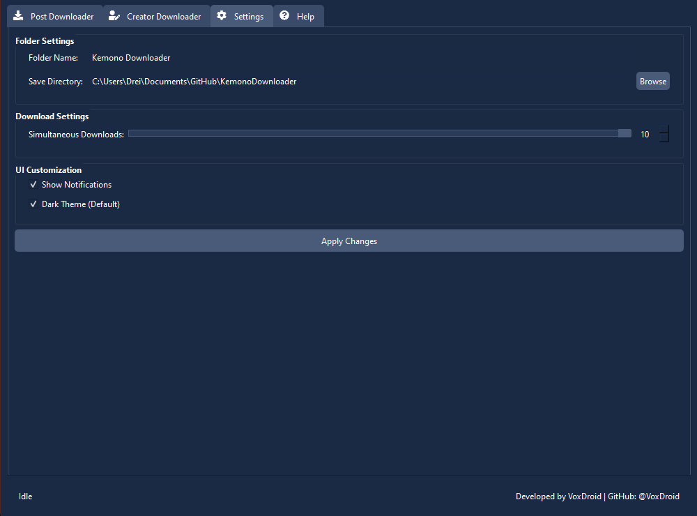 KemonoDownloader screenshot 3